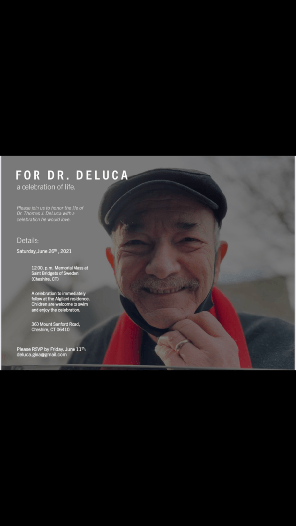 A poster for dr deluca.
