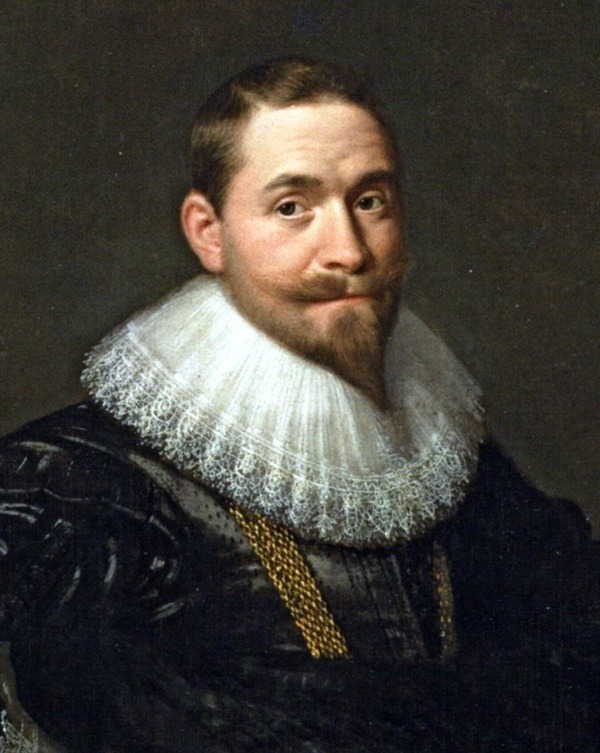 A painting of a man with a beard.