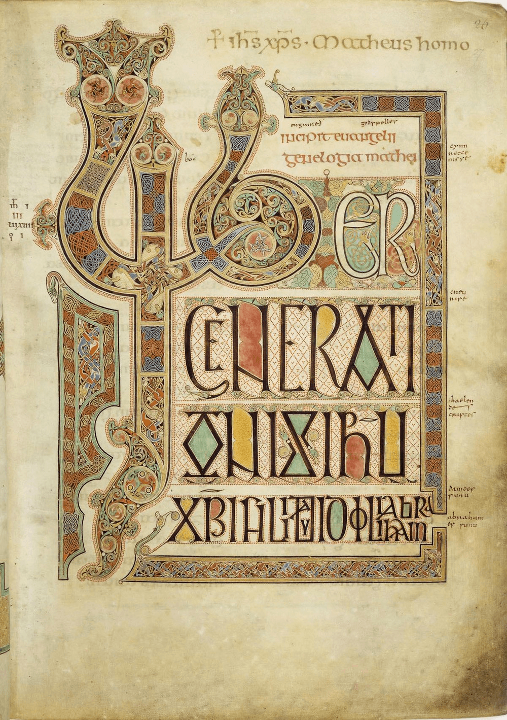 The Lindisfarne Gospel