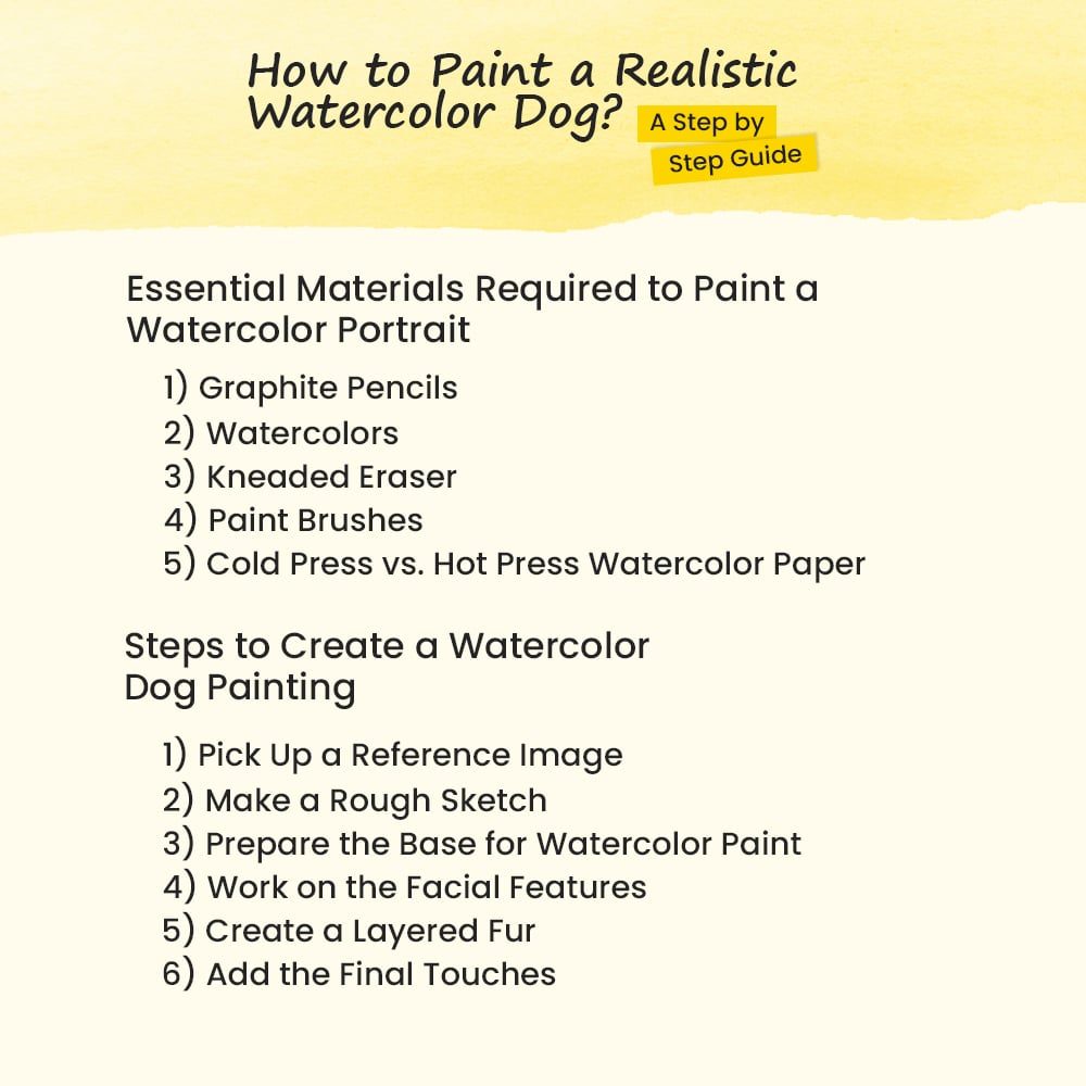 how to paint a realistic watercolor dog