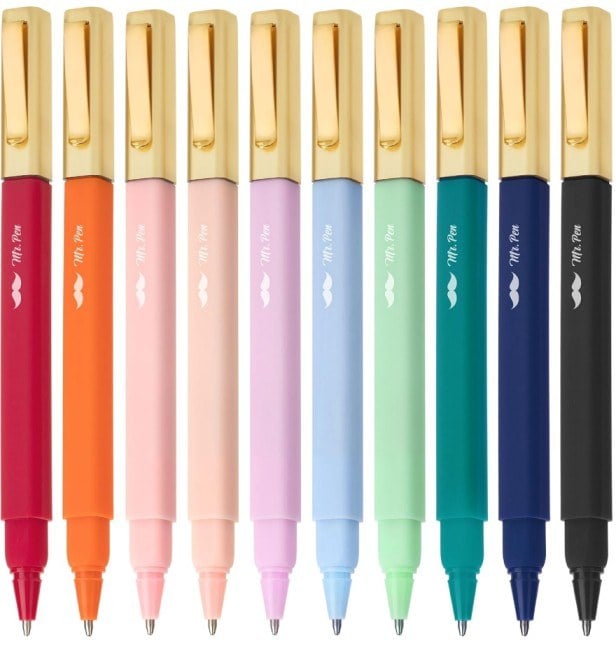 Hard and round-tipped pens